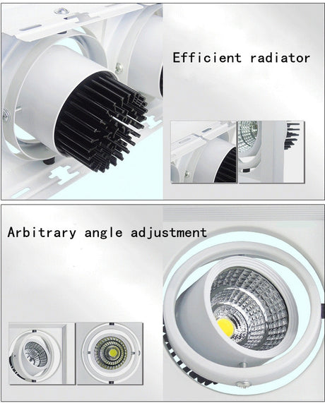 Dimmable Led downlight light COB Ceiling Spot Light 10w 20W 30W ceiling recessed Lights Indoor Lighting AC110V-220V