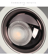 Aisilan Black LED Downlight background Spot Light Anti-glare Aluminum Ceiling Lamp Chip CRI 93 Suitable for indoor lighting