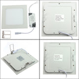 Ultra Thin Led Panel Downlight 3w 4w 6w 9w 12w 15w 25w Square LED Ceiling Recessed Light AC85-265V LED Panel Light SMD2835