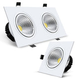 Square Recessed COB Downlight COB 7W 9W 12W 15W 14W 24W 21W 36W LED Ceiling Lamp AC85-265V Indoor LED Spot Light With Driver