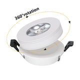 Dimmable 220V 110V COB Round Recessed LED Downlight 5W 7W 9W 15W Spot Light Warm White ceiling Lamp For shopping mall lighting