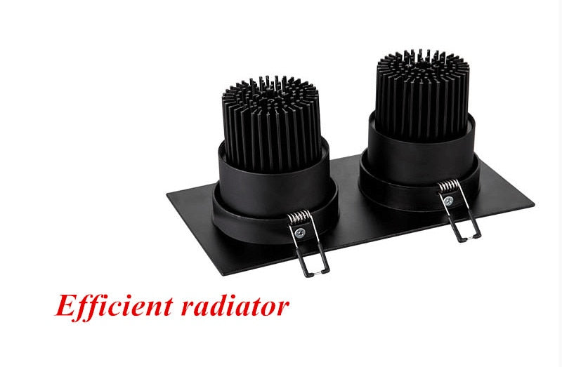 Square Dimmable Recessed LED Downlights 7W 10W 14W 20W LED Ceiling lamp AC85-265V Spot Lights LED panel light Indoor lighting