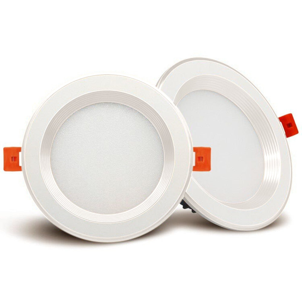 DBF 2020 New Three Light Temperatures Anti Glare Recessed Downlight 7W 10W 12W 15W Round LED Ceiling Spot Lamp Pic Background