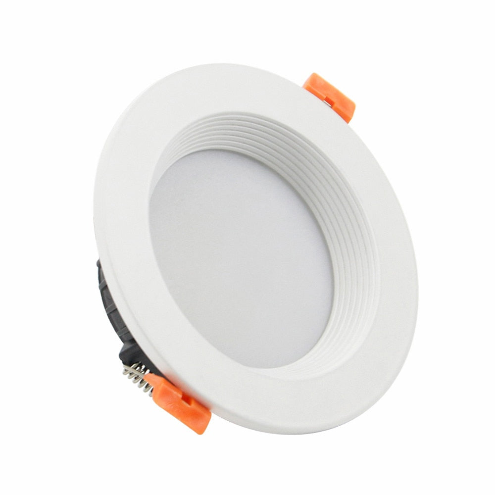 DBF 2020 New Three Light Temperatures Anti Glare Recessed Downlight 7W 10W 12W 15W Round LED Ceiling Spot Lamp Pic Background