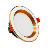DBF 2020 New Three Light Temperatures Anti Glare Recessed Downlight 7W 10W 12W 15W Round LED Ceiling Spot Lamp Pic Background