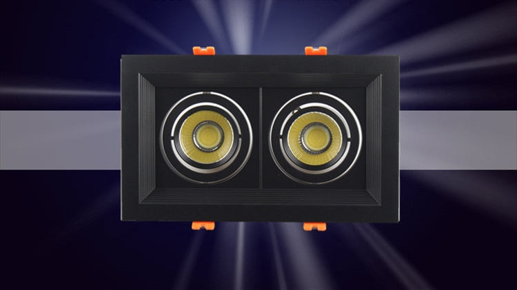 Super Bright Recessed square LED Dimmable Downlight COB 10w 20W 30w LED Spot light LED decoration Ceiling Lamp AC110V 220V