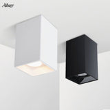 Square Dimmable COB LED Downlights 7W/10W LED Ceiling Spot Lights AC85-265V Warm Cold White Background Lamps Lighting