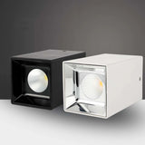 Square Dimmable COB LED Downlights 7W/10W LED Ceiling Spot Lights AC85-265V Warm Cold White Background Lamps Lighting