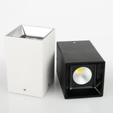 Square Dimmable COB LED Downlights 7W/10W LED Ceiling Spot Lights AC85-265V Warm Cold White Background Lamps Lighting
