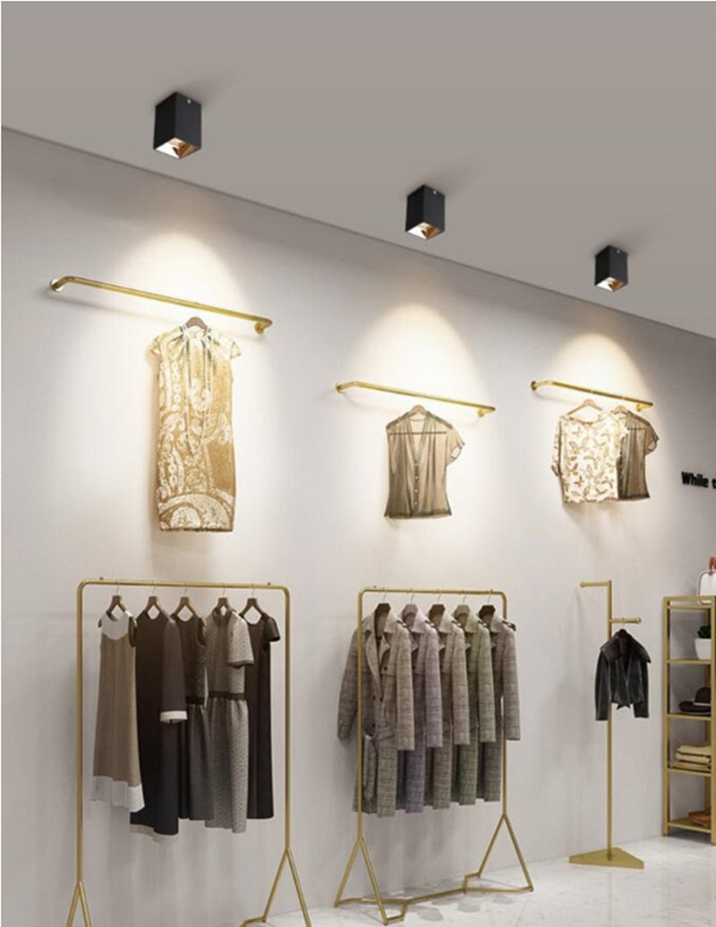 Square Dimmable COB LED Downlights 7W/10W LED Ceiling Spot Lights AC85-265V Warm Cold White Background Lamps Lighting