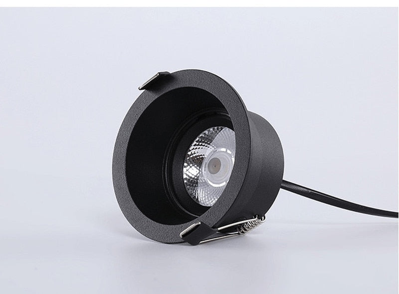 2021 New Style Angle Adjustable Anti-Glare LED COB Recessed Downlights 7W 9W 12W 15W 18W 20W Ceiling Lamp Spot Lights AC85-230V