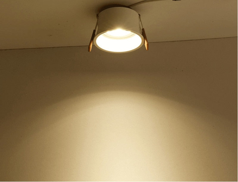 2021 New Style Angle Adjustable Anti-Glare LED COB Recessed Downlights 7W 9W 12W 15W 18W 20W Ceiling Lamp Spot Lights AC85-230V