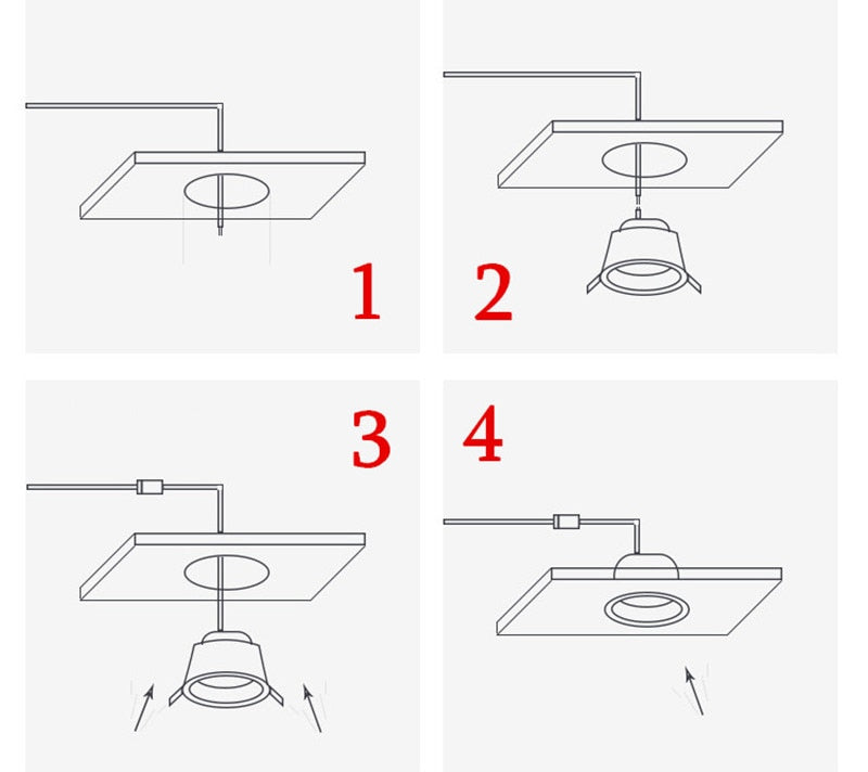 2021 New Style Angle Adjustable Anti-Glare LED COB Recessed Downlights 7W 9W 12W 15W 18W 20W Ceiling Lamp Spot Lights AC85-230V