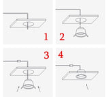 2021 New Style Angle Adjustable Anti-Glare LED COB Recessed Downlights 7W 9W 12W 15W 18W 20W Ceiling Lamp Spot Lights AC85-230V