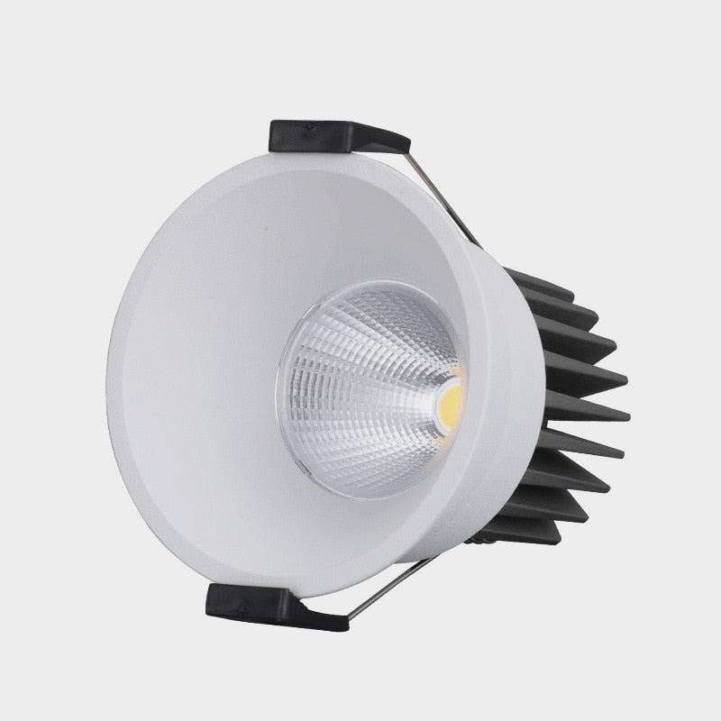 Super Bright Anti Glare Recessed Dimmable COB LED Downlights 7W 9W 12W LED Ceiling Spot Lights AC85~265V Background Lighting