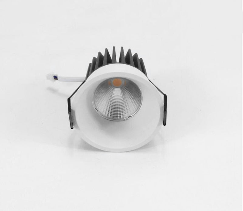 Super Bright Anti Glare Recessed Dimmable COB LED Downlights 7W 9W 12W LED Ceiling Spot Lights AC85~265V Background Lighting