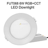 MiBoxer FUT062 FUT063 FUT064 FUT065 FUT066 FUT068 FUT069 6W 9W 12W 15W 18W RGB+CCT LED Downlight Dimmable