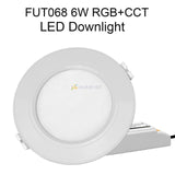 MiBoxer FUT062 FUT063 FUT064 FUT065 FUT066 FUT068 FUT069 6W 9W 12W 15W 18W RGB+CCT LED Downlight Dimmable