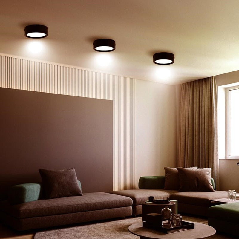 Ultra Thin Led Downlights 110V 220V Surface Mounted Led Down Light Lamp 5W 10W 15W Led Downlight for Living Room Home Lighting