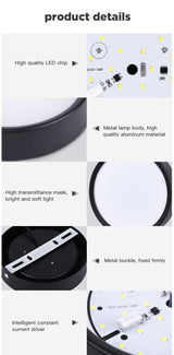 Ultra Thin Led Downlights 110V 220V Surface Mounted Led Down Light Lamp 5W 10W 15W Led Downlight for Living Room Home Lighting