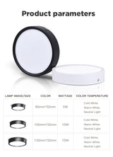 Ultra Thin Led Downlights 110V 220V Surface Mounted Led Down Light Lamp 5W 10W 15W Led Downlight for Living Room Home Lighting