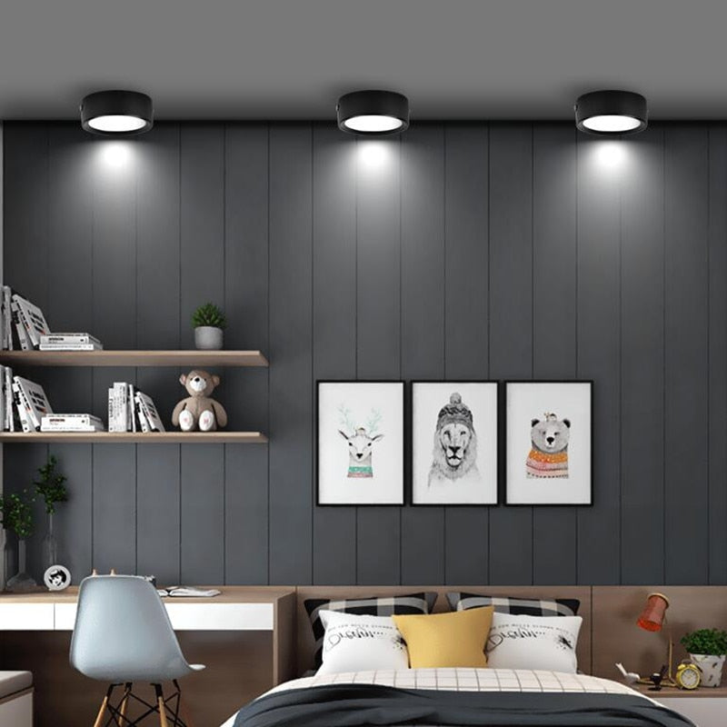 Ultra Thin Led Downlights 110V 220V Surface Mounted Led Down Light Lamp 5W 10W 15W Led Downlight for Living Room Home Lighting