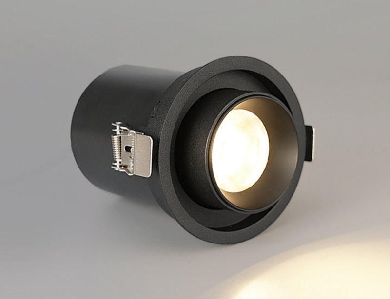 Dimmable Angle Adjust Stretchable Anti-glare LED COB Recessed Downlight 12W 15W 18W 20W LED Ceiling Lamp Spot Light AC90-260V