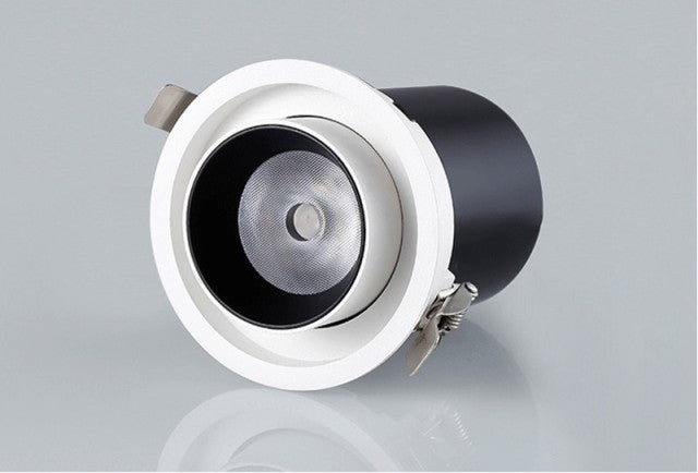 Dimmable Angle Adjust Stretchable Anti-glare LED COB Recessed Downlight 12W 15W 18W 20W LED Ceiling Lamp Spot Light AC90-260V