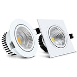 DBF Angle Adjust Dimmable LED Recessed Downlight 5W 7W 9W 12W 15W Ceiling Spot Lights with 90-265V LED Driver 3000K 4000K 6000K