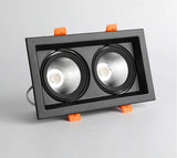 COB LED Downlights 10w 20w Surface Mounted dimmable LED Ceiling Lamps Spot Light square Rotation LED Downlights