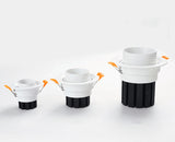 Dimmable Embedded Zoom 15-60 degrees COB 8W 12W 15W 20W Background wall LED downlight Indoor light