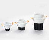 Dimmable Embedded Zoom 15-60 degrees COB 8W 12W 15W 20W Background wall LED downlight Indoor light