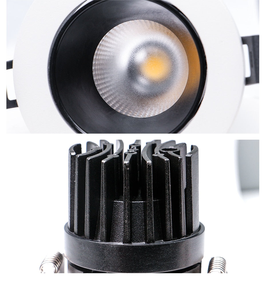 DBF 4 Different Beam Angle Recessed LED Downlight Dimmable 7W 10W LED Spot Light LED Decoration Ceiling Spot Lamp AC110V/220V