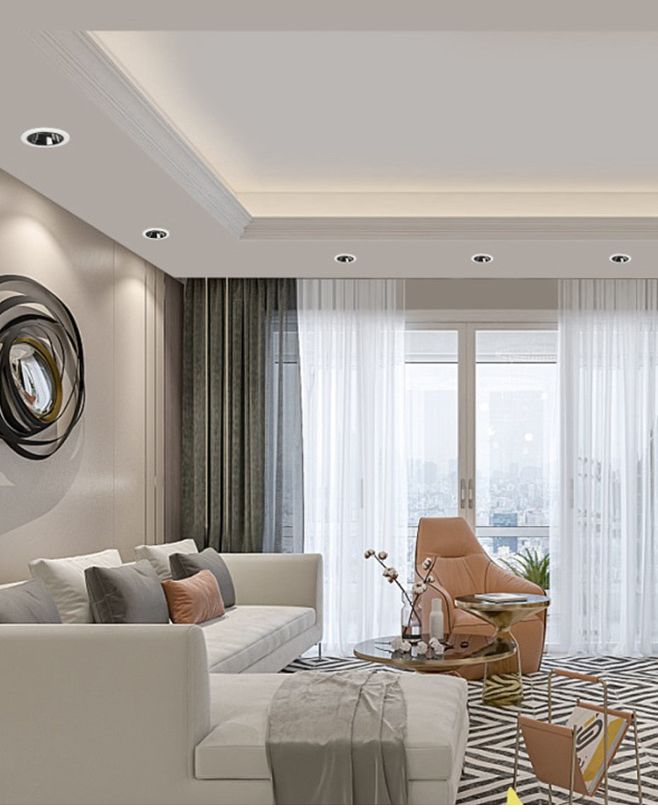 DBF 4 Different Beam Angle Recessed LED Downlight Dimmable 7W 10W LED Spot Light LED Decoration Ceiling Spot Lamp AC110V/220V