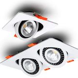 Dimmable Square Recessed LED Downlight 7W 9W 12W 14W 18W 24W LED COB Spot Light Decoration Ceiling Lamp AC85-265V Indoor Lighting