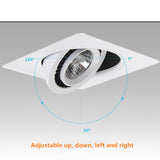 Dimmable Square Recessed LED Downlight 7W 9W 12W 14W 18W 24W LED COB Spot Light Decoration Ceiling Lamp AC85-265V Indoor Lighting