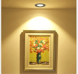 Dimmable LED Recessed Downlight 3W 5W 7W 10W 12W White/Black Body Ceiling Spot Light with 90-265V LED Driver 3000K 4000K 6000K