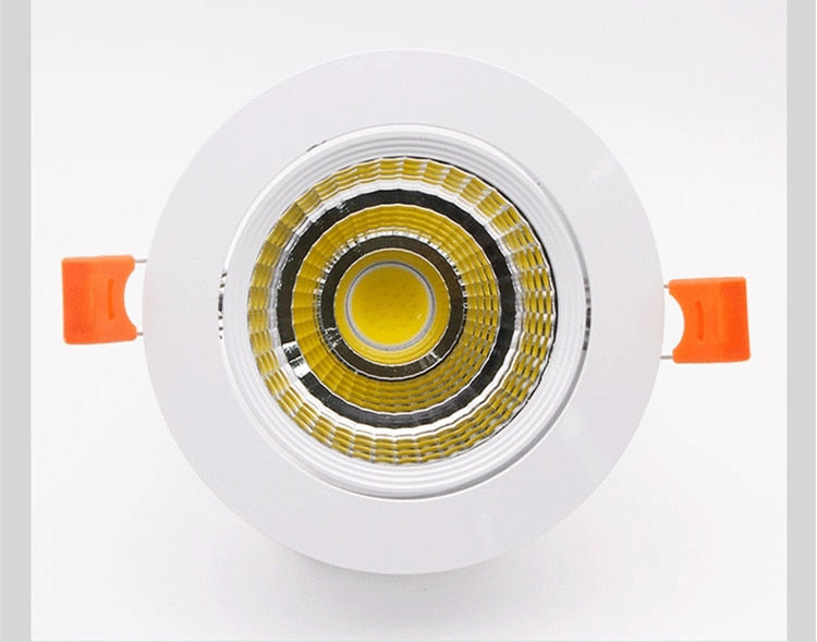 Dimmable LED Recessed Downlight 3W 5W 7W 10W 12W White/Black Body Ceiling Spot Light with 90-265V LED Driver 3000K 4000K 6000K