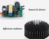 Dimmable LED Recessed Downlight 3W 5W 7W 10W 12W White/Black Body Ceiling Spot Light with 90-265V LED Driver 3000K 4000K 6000K