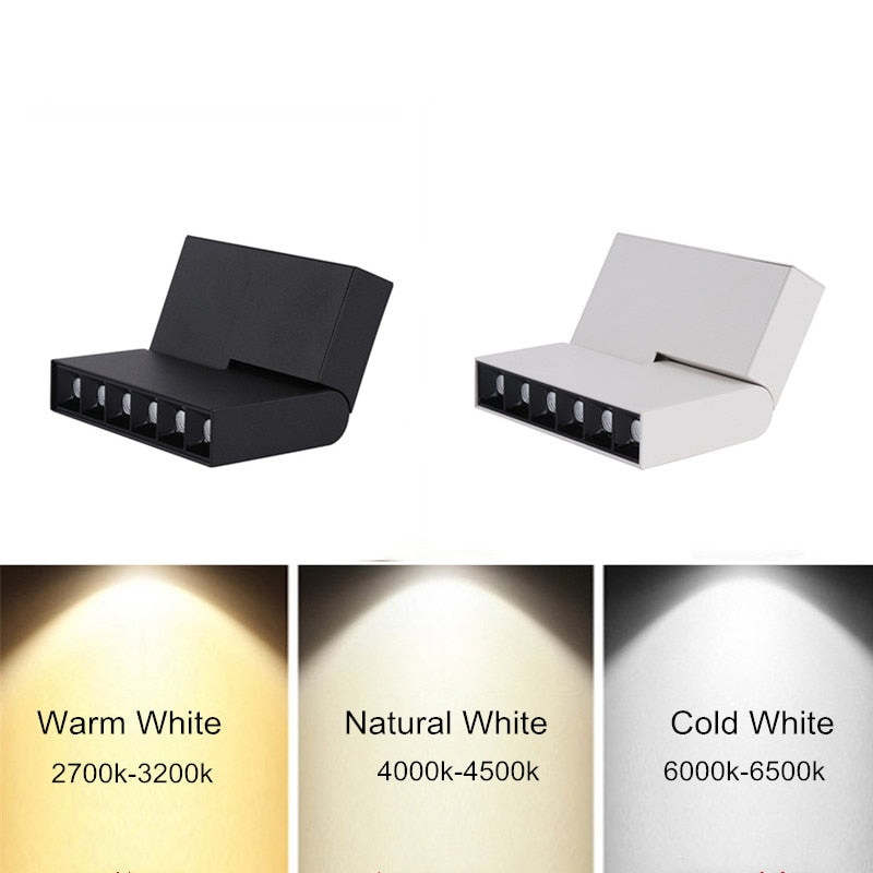 Dimmable 12W Surface Mounted LED Downlight Spot Light 90 degree adjustable LED Downlight AC85-265V + LED Driver