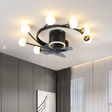 Nordic art chandelier ceiling fan without blades bedroom ceiling fan lamp ceiling fans with lights decorative led ceiling lamps