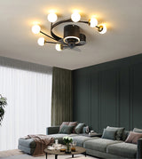 Nordic art chandelier ceiling fan without blades bedroom ceiling fan lamp ceiling fans with lights decorative led ceiling lamps
