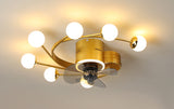 Nordic art chandelier ceiling fan without blades bedroom ceiling fan lamp ceiling fans with lights decorative led ceiling lamps
