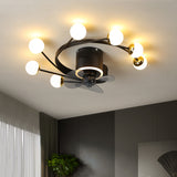 Nordic art chandelier ceiling fan without blades bedroom ceiling fan lamp ceiling fans with lights decorative led ceiling lamps