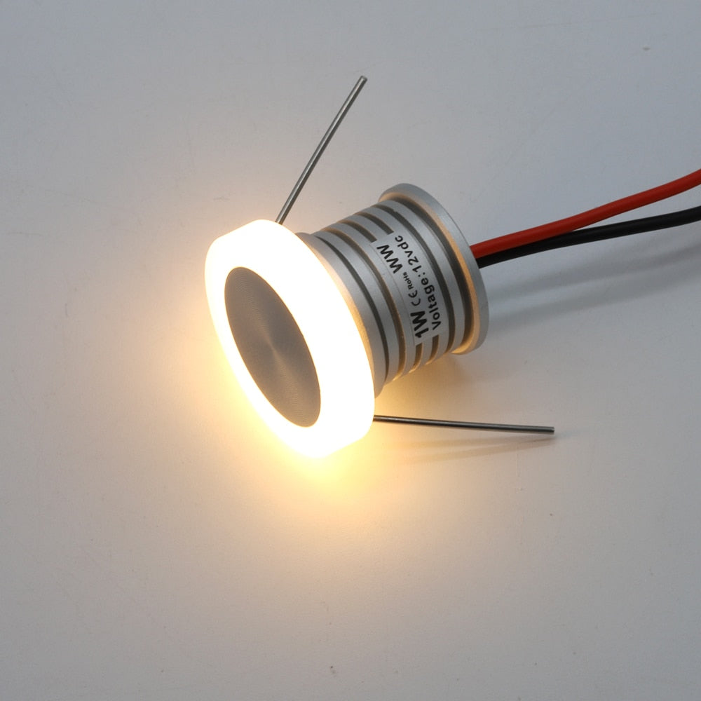 1W Anti-glare LED Downlight LED Spotlight 12V Ceiling Spot Light IP65 Recessed Bathroom Bedroom Kitchen Stair Indoor Lighting