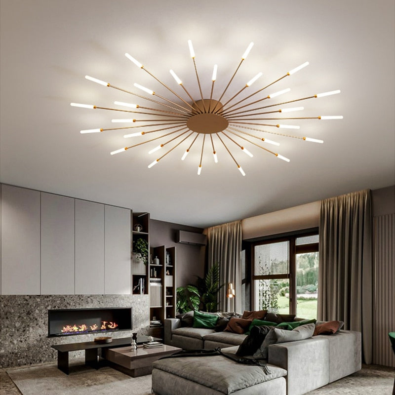 Hot sale fireworks led Chandelier For Living Room Bedroom Home chandelier Modern Led Ceiling Chandelier Lamp Lighting chandelier