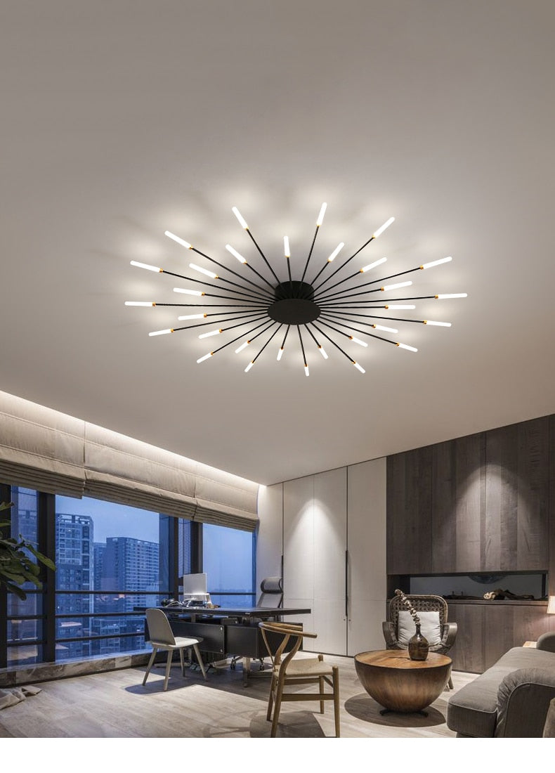 Hot sale fireworks led Chandelier For Living Room Bedroom Home chandelier Modern Led Ceiling Chandelier Lamp Lighting chandelier