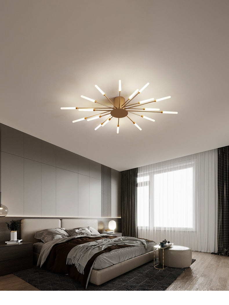 Hot sale fireworks led Chandelier For Living Room Bedroom Home chandelier Modern Led Ceiling Chandelier Lamp Lighting chandelier