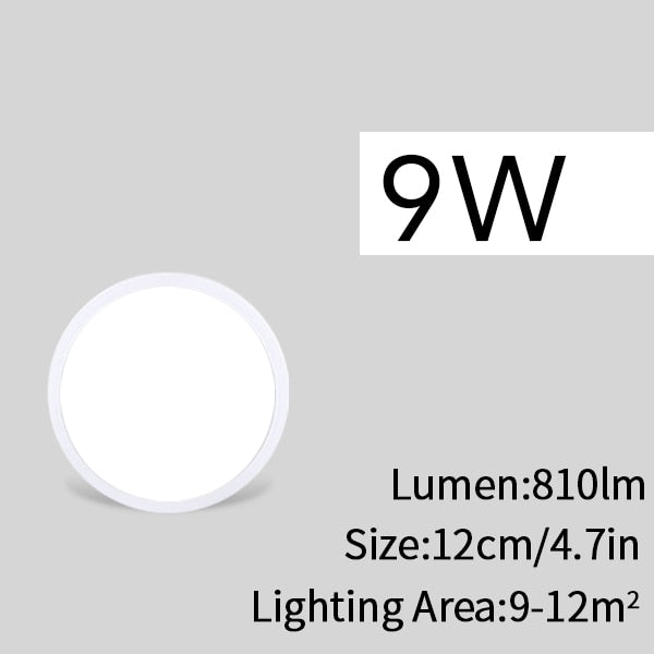 Living Room lights LED Ceiling Lamp Ultra-thin Cold White 9W 13W 18W 24W lighting fixture Ceiling Lights for Bedroom and kitchen