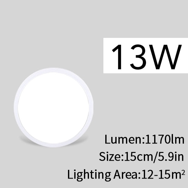 Living Room lights LED Ceiling Lamp Ultra-thin Cold White 9W 13W 18W 24W lighting fixture Ceiling Lights for Bedroom and kitchen